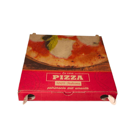 Scatole per pizza box in cartone 200 pz da 24x24 H 3 cm per asporto di pizza cibi caldi e freddi