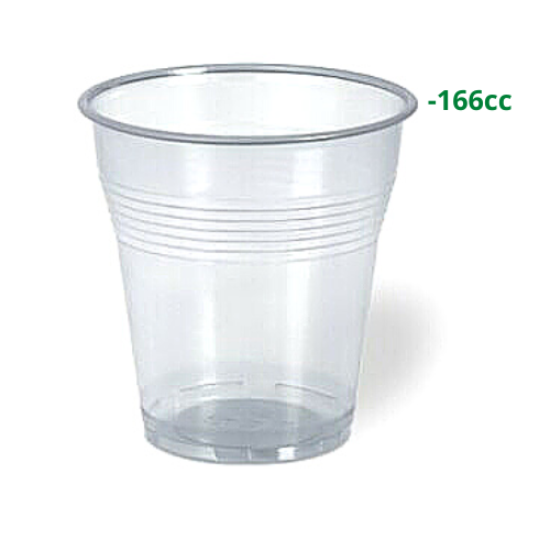 1000 bicchieri 166cc trasparenti in plastica | Bicchiere per acqua | Ingrosso | R.F. Distribuzione