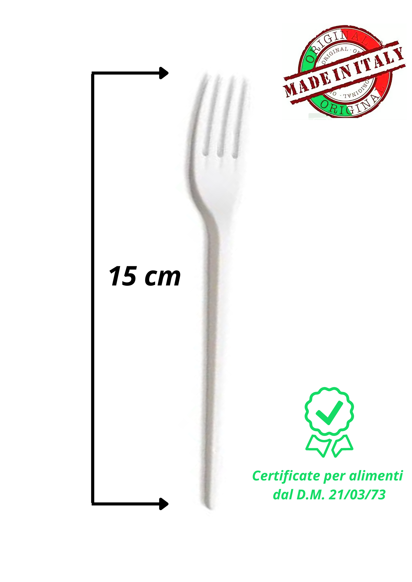 forchette monouso in plastica - 17cm - 100 pezzi - bianche:  : carta & monouso