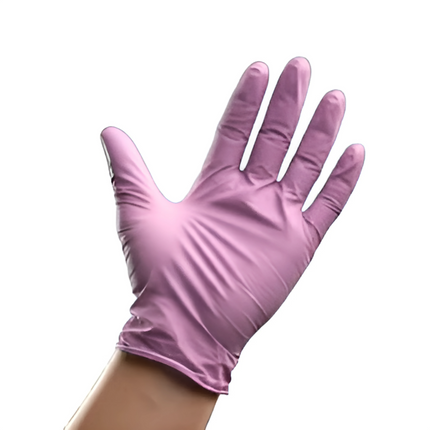 Guanti in nitrile Rosa monouso - 100 - 500 - 1000 Pezzi - per tattoo | alimenti | parrucchieri | centri estetici