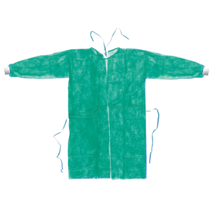 Camici Visitatore in TNT monouso 20/25 gr/m² Colore Verde o Blu - igiene, sicurezza e Qualità