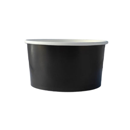 RFD Contenitori per alimenti con coperchio da asporto 24 Pezzi per insalata e alimenti, Bowl in carta rotondo per asporto Bowl cibo insalate riso pokè pasta