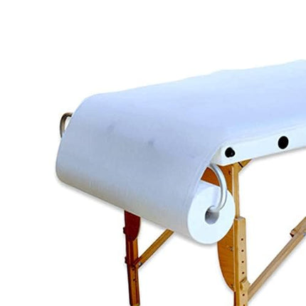 Rotolo Lettino Medico Carta Doppio velo Imbustato Singolarmente - 24 Rotoli - Offerta Lenzuolino estetica in Pura Cellulosa Made in Italy per estetista massaggio terapie