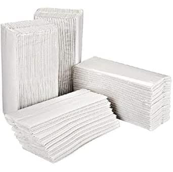 ESSENTIALS Asciugamani ripiegati a C o a V - 2 veli - bianco - 12 cf da 250 pz Totale 3000 pz ecolabel