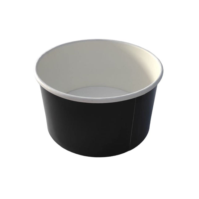 RFD Contenitori per alimenti con coperchio da asporto 24 Pezzi per insalata e alimenti, Bowl in carta rotondo per asporto Bowl cibo insalate riso pokè pasta