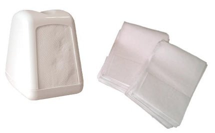 Tovaglioli bar 17x17 per dispenser - Formato cm. 17x17 - Scatola da 2000 tovaglioli monovelo per alimenti - Ideali per bar, gastronomie e pasticcerie