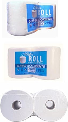 Rotoloni carta Asciugatutto Maxi Mister Roll 2000-6 Rotoloni - strappi in cellulosa super assorbente in Rotoli offerta qualità