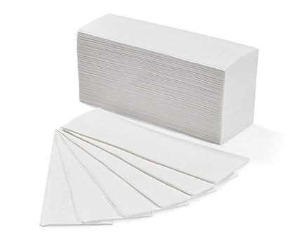 Asciugamani di carta piegati a Z monouso (anche per dispenser a C) - 50 pacchetti da 150 salviette - 7.500 salviette totali - Qualità Byness