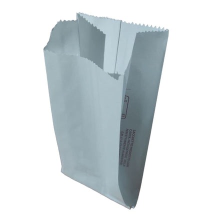 Sacchetti di Carta Kraft Bianchi per Alimenti per Asporto 14x28 cm - Pacco da 10 Kg per Ristoranti , Negozi , Tabaccherie , Edicole