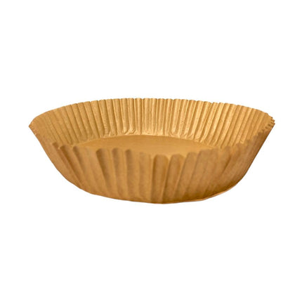 Carta Forno per Friggitrice ad Aria Tonda 100 Pezzi 16 cm per 4,5 cm Altezza Per Friggitrice ad aria 5/7/9 Litri - Biodegradabile Impermeabile Resistente all'olio
