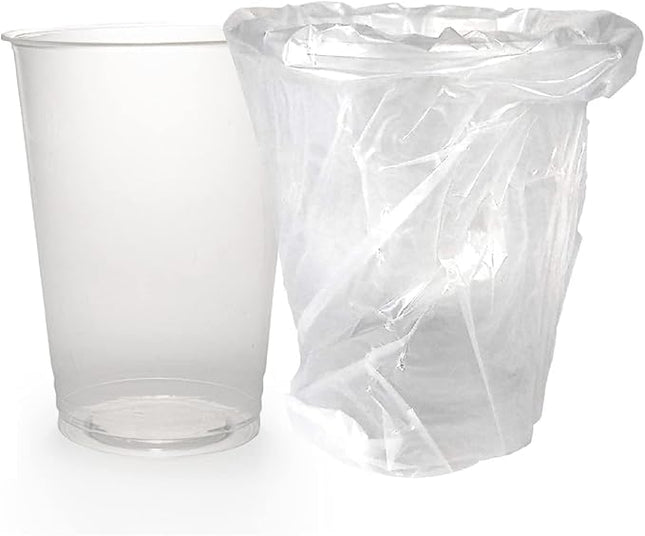 Idea Shopping Center 1000 BICCHIERI PET 200 ml IMBUSTATI SINGOLARMENTE MONOUSO RISTORANTE BAR HOTEL