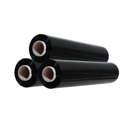 Bobine Film Estensibile Manuale Nero 12 Rotoli 50x10x10 cm 2,2 Kg - Resistente e Protettivo