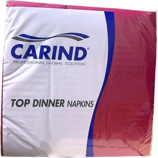 Tovaglioli di Carta Pura Cellulosa Rettangolari Colore Rosso, 38x38 , Doppio Velo - Resistenti , Morbidi MAXI SCORTA 200 Pezzi