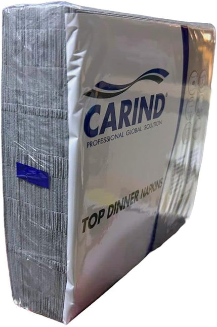Tovaglioli di Carta Pura Cellulosa Rettangolari Colore Grigio, 38x38 , Doppio Velo - Resistenti , Morbidi MAXI SCORTA 200 Pezzi