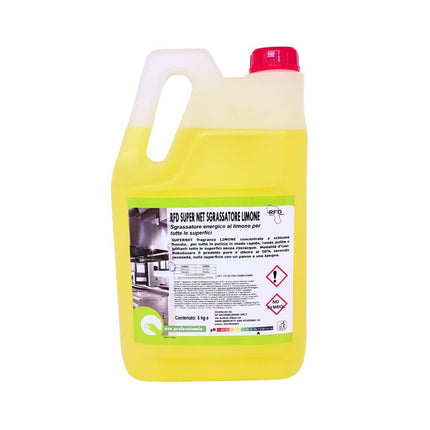 Sgrassatore universale tanica 5 lt Limone - Professionale Spray Cucina Forno Bagno Pavimenti - Offerta Made in Italy
