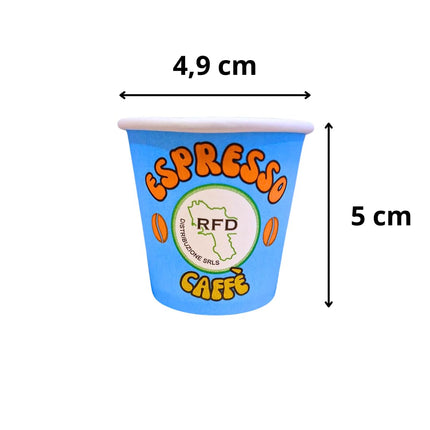 RFD 1000 Bicchieri di Carta Caffe 75 ml - Maxi Scorta Tazzine Monouso bicchierini caffè Anti-Perdita – Ideali per Espresso, Ufficio e Bar – Biocompostabili Made in Italy