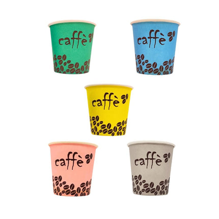 RFD 500 Pz Bicchieri Caffe di Carta Biodegradabili Biocompostabili Tazzine 75 ml - Made in Italy