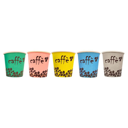 RFD 500 Pz Bicchieri Caffe di Carta Biodegradabili Biocompostabili Tazzine 75 ml - Made in Italy