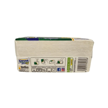 Asciugamani di carta Doppio velo 21x21 - Offerta 1280 Strappi - 3 in 1 Tovaglioli Asciugatutto Asciugamani Estraibili