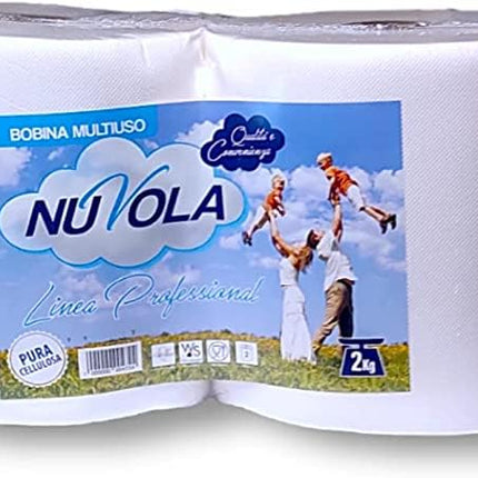 Rotoloni MAXI carta Asciugatutto Nuvola 2 Kg - 4 Rotoloni - strappi in cellulosa super assorbente