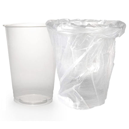 Idea Shopping Center 1000 BICCHIERI PET 200 ml IMBUSTATI SINGOLARMENTE MONOUSO RISTORANTE BAR HOTEL