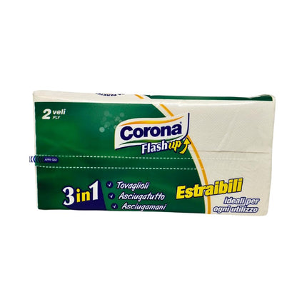 Asciugamani di carta Doppio velo 21x21 - Offerta 1280 Strappi - 3 in 1 Tovaglioli Asciugatutto Asciugamani Estraibili