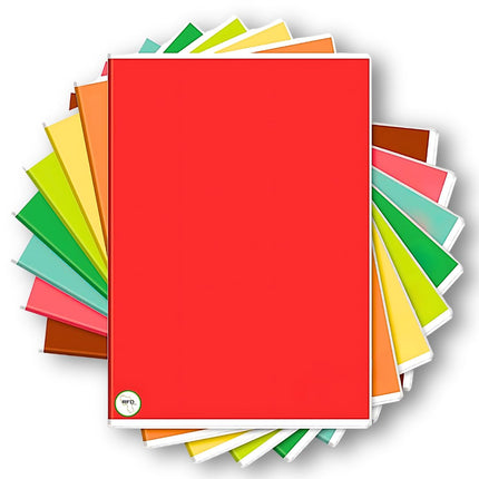 RFD | MAXI Set 10 Quaderni A4 a Righe (21Cm X 29,7Cm) - Rigatura 1R (Senza Margini) – Carta 80G/Mq Anti-Trasparenza – Pacco Quaderni Scorta Scuola Superiore e Media