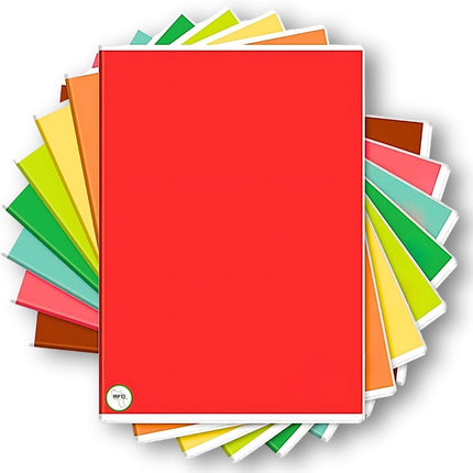 RFD | MAXI Set 10 Quaderni A4 a Righe (21Cm X 29,7Cm) - Rigatura 1R (Senza Margini) – Carta 80G/Mq Anti-Trasparenza – Pacco Quaderni Scorta Scuola Superiore e Media