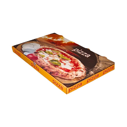 RFD Scatole per pizza box in cartone 50 pz da 34x56 H 4,5 cm per asporto di pizza cibi caldi e freddi