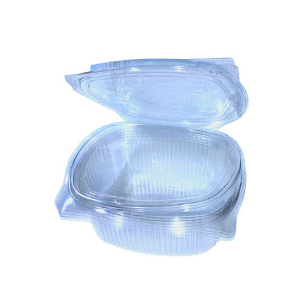 RFD Vaschette Plastica PET per Alimenti 250cc con Coperchio Trasparente - 100 Pezzi