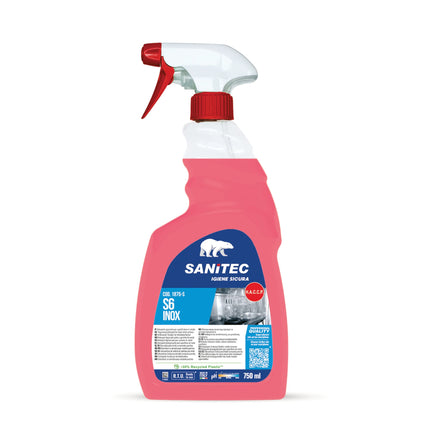Sanitec Sgrassacciaio, Detergente Specifico, Spray 750 ml