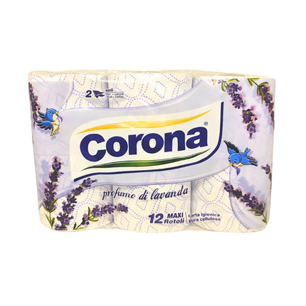 Carta Igienica 24 Rotoli, doppio velo in Pura cellulosa - Profumata alla Lavanda - Pura Cellulosa, Morbidezza Superiore e Aroma Rilassante