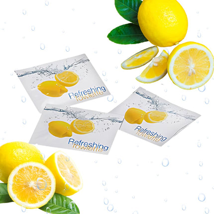 Salviette Detergenti al Limone 100 Pezzi - Freschezza e Igiene a Portata di Mano - Perfette per Ristoranti