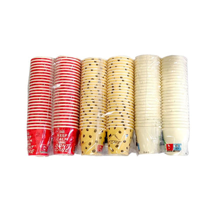 RFD Kit Caffè Eco 150 Pezzi Bicchieri Palettine Zucchero - 150 Bicchieri 75 ml Eco + 150 Palettine in Legno + 150 confezioni di Zucchero Bianco - Made in Italy