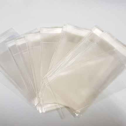 100 BUSTINE PER CONFETTI TRASPARENTI CON ADESIVO 6 X10 CM BOMBONIERE - PER ALIMENTI