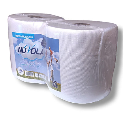Rotoloni MAXI carta Asciugatutto Nuvola 2 Kg - 4 Rotoloni - strappi in cellulosa super assorbente