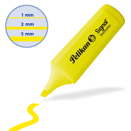 Pelikan 4 evidenziatori con punta a scalpello