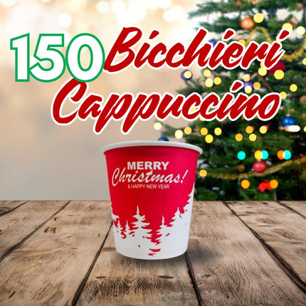 Set Tavola Natale - 60 Piatti Piani e 60 Piatti Fondi Rossi 100 Tovaglioli Fantasia Natalizia 150 Bicchieri 200 ml, 150 Bicchieri 75 ml e 150 Bicchieri 180 ml Perfetto per Feste ed Eventi in Famiglia