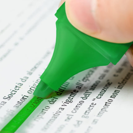 Pelikan 4 evidenziatori con punta a scalpello