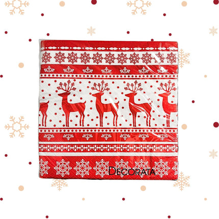 Tovaglioli Natalizi di Carta Decorazioni Natale Colorati 120 Pezzi 6 Confezioni 33x33 cm fantasia natale per la tua tavola, ideali per feste ed eventi