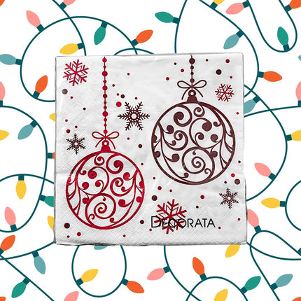 Tovaglioli Natalizi di Carta Decorazioni Natale Colorati 120 Pezzi 6 Confezioni 33x33 cm fantasia natale per la tua tavola, ideali per feste ed eventi