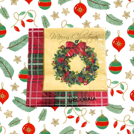 Tovaglioli Natalizi di Carta Decorazioni Natale Colorati 120 Pezzi 6 Confezioni 33x33 cm fantasia natale per la tua tavola, ideali per feste ed eventi