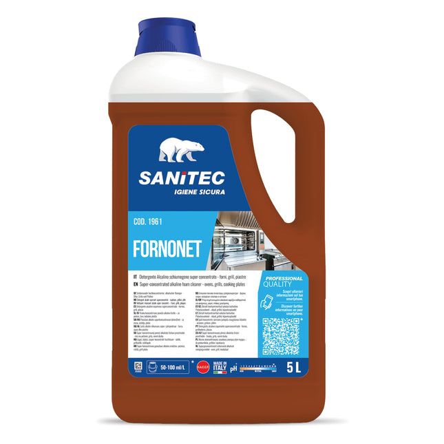 Sanitec Fornonet - Detergente Sgrassante Spray per Forni, 5 kg