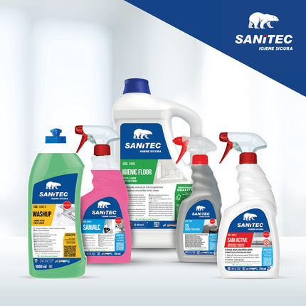 Sanitec, Fornonet, Detergente Alcalino Schiumogeno Super Concentrato per Forni, Grill e Piastre, Rimozione Rapida di Incrostazioni e Residui di Cottura, 100% Made in Italy, Flacone 750 ml