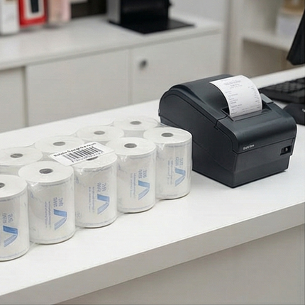 Rotoli Carta Termica 80x80mm Omologati - Alta Qualità BPA Free (Confezioni da 10, 30, 50 pezzi)