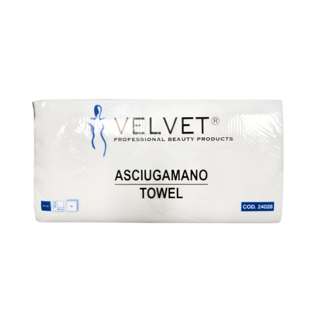 Asciugamani Monouso Carta a Secco Goffrata - 100 Pezzi Per Barbieri, Parrucchieri, Estetisti, Igiene Personale.