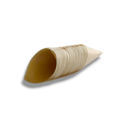 Cono Finger Food monouso in legno per alimenti 19,5x7 cm - 50/100/200 Pezzi - RFD