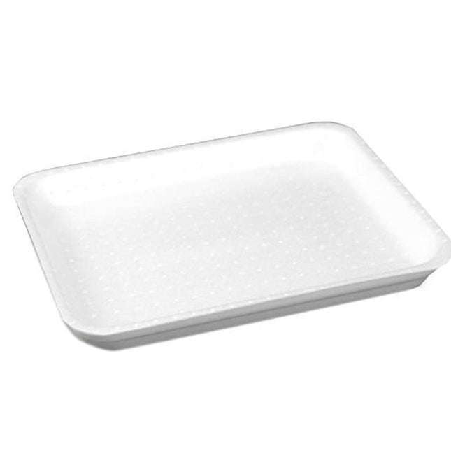 100 Vaschette Polistirolo 168 Bianco | Imballaggi Carne Pesce | Macelleria Pescheria