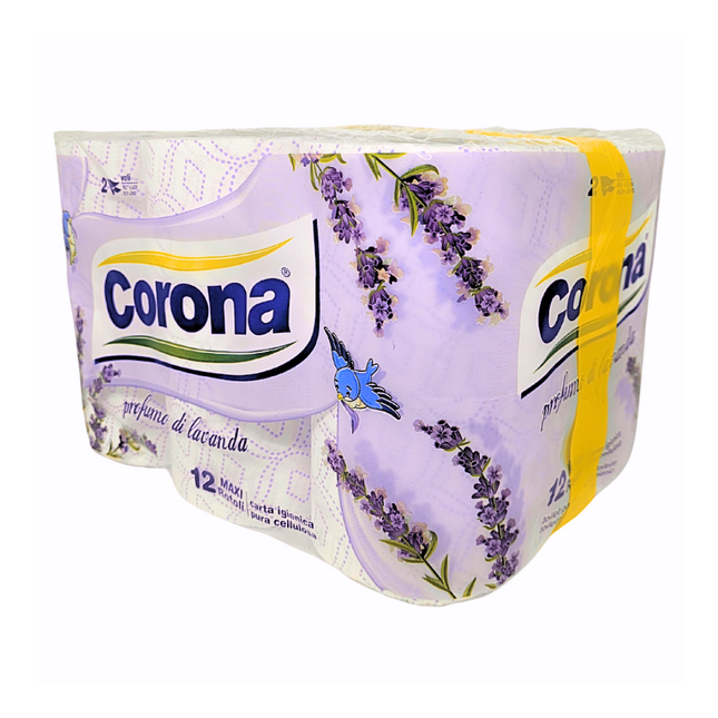 Carta Igienica Profumata alla Lavanda - Confezione da 12 - 24 - 36 Rotoli, Doppio Velo, Pura Cellulosa, Morbidezza Superiore e Aroma Rilassante