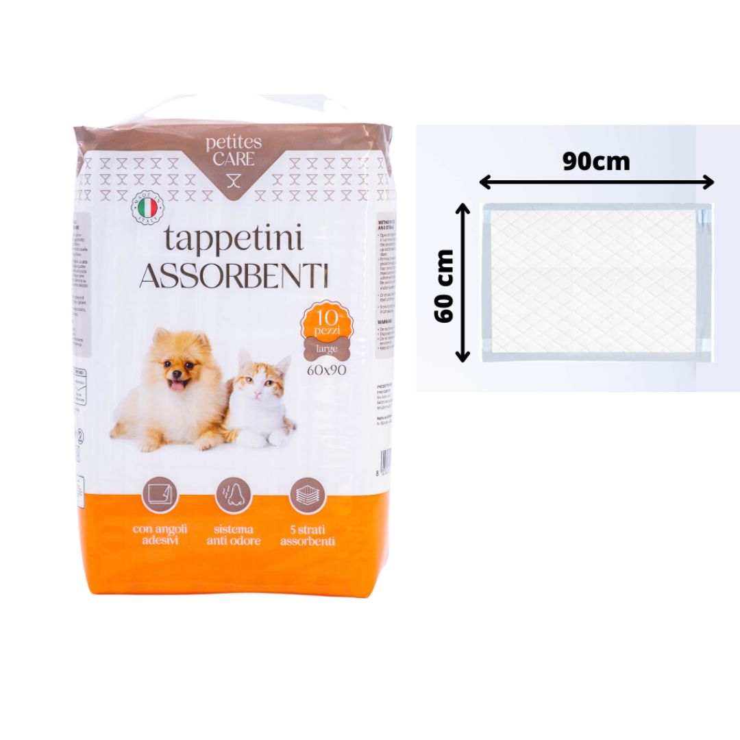 50 TRAVERSE Tappetini Assorbenti igienici per Cani 60x90 cm adesive – R.F.  distribuzione